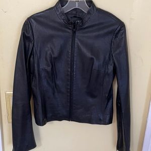 BCBG 100% Leather Jacket